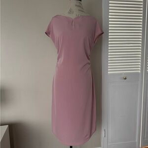 Elegant Mauve Midi Dress